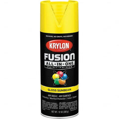 Krylon - Spray Paints Type: Acrylic Enamel Spray Paint Color: Sunbeam - Industrial Tool & Supply