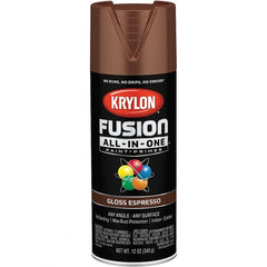 Krylon - Spray Paints Type: Acrylic Enamel Spray Paint Color: Espresso - Industrial Tool & Supply