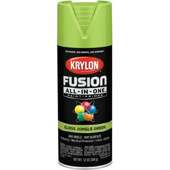 Krylon - Spray Paints Type: Acrylic Enamel Spray Paint Color: Jungle Green - Industrial Tool & Supply