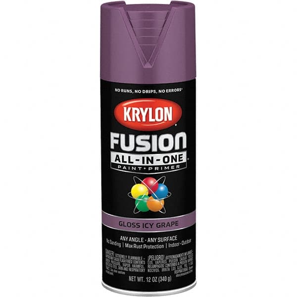 Krylon - Spray Paints Type: Acrylic Enamel Spray Paint Color: Icy Grape - Industrial Tool & Supply
