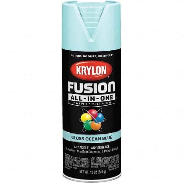Krylon - Spray Paints Type: Acrylic Enamel Spray Paint Color: Ocean Blue - Industrial Tool & Supply