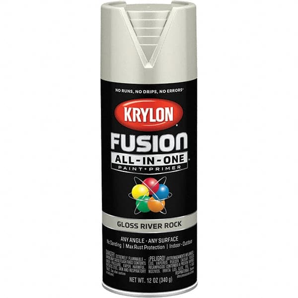 Krylon - Spray Paints Type: Acrylic Enamel Spray Paint Color: River Rock - Industrial Tool & Supply