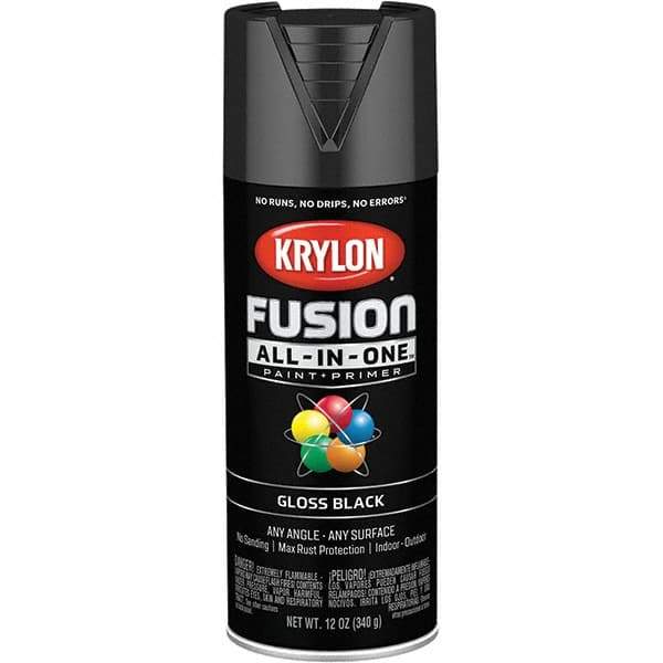 Krylon - Spray Paints Type: Acrylic Enamel Spray Paint Color: Black - Industrial Tool & Supply
