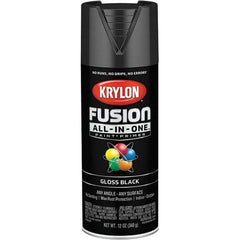 Krylon - Spray Paints Type: Acrylic Enamel Spray Paint Color: Black - Industrial Tool & Supply