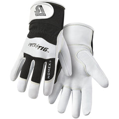 Welder's & Heat Protective Gloves; Welding Applications: TIG Welding; Primary Material: Leather; Coating Material: Uncoated; Coating Coverage: Uncoated; Lining: Lined; Unlined; Back Material: Nomex; Grip Surface: Smooth; Men's Size: X-Large; Aluminized Co
