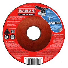 Cutoff Wheels; Wheel Type Number: Type 27; Wheel Diameter (Inch): 4-1/2; Wheel Thickness (Inch): 1/4; Hole Size: 7/8; Abrasive Material: Premium Ceramic Blend; Maximum Rpm: 13280.000; Hole Shape: Round; Wheel Color: Red