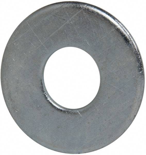 Value Collection - 3/4" Screw, Grade 2 Steel USS Flat Washer - 0.805" ID x 2.03" OD, 0.177" Thick, Zinc-Plated Finish - Industrial Tool & Supply