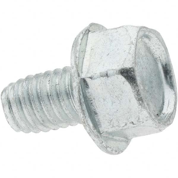 Value Collection - M6x1.0 Coarse 25mm Long Hex Thread Cutting Screw - Industrial Tool & Supply