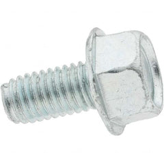 Value Collection - M6x1.0 Coarse 40mm Long Hex Thread Cutting Screw - Industrial Tool & Supply