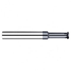 0.0930″ (3/32″) Cutter Diameter × 0.1870″ (3/16″) Reach Carbide Single Form #5 Thread Milling Cutter for Hardened Steels, 4 Flutes, AlTiN Nano Coated - Industrial Tool & Supply