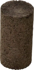 Norton - Type 18, 1-1/2" Max Diam, 3" Head Thickness, 24 Grit Square Tip Plug - Aluminum Oxide, Very Coarse Grade, 5/8-11 Shank Thread - Industrial Tool & Supply