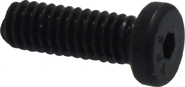 Value Collection - #8-32 UNC Hex Socket Drive, Low Socket Cap Screw - Alloy Steel, Black Oxide Finish, Fully Threaded, 1/2" Length Under Head - Industrial Tool & Supply