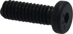 Value Collection - #8-32 UNC Hex Socket Drive, Low Socket Cap Screw - Alloy Steel, Black Oxide Finish, Fully Threaded, 1/2" Length Under Head - Industrial Tool & Supply
