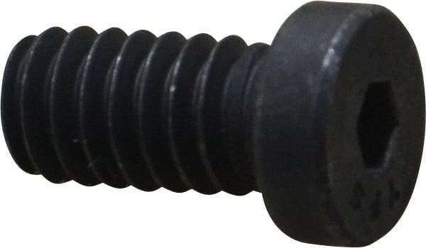 Value Collection - 1/4-20 UNC Hex Socket Drive, Low Socket Cap Screw - Alloy Steel, Black Oxide Finish, Fully Threaded, 1/2" Length Under Head - Industrial Tool & Supply
