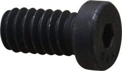 Value Collection - 1/4-20 UNC Hex Socket Drive, Low Socket Cap Screw - Alloy Steel, Black Oxide Finish, Fully Threaded, 1/2" Length Under Head - Industrial Tool & Supply