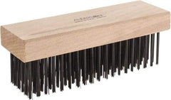 Anderson - 6 Rows x 19 Columns Steel Scratch Brush - 7-1/2" OAL - Industrial Tool & Supply