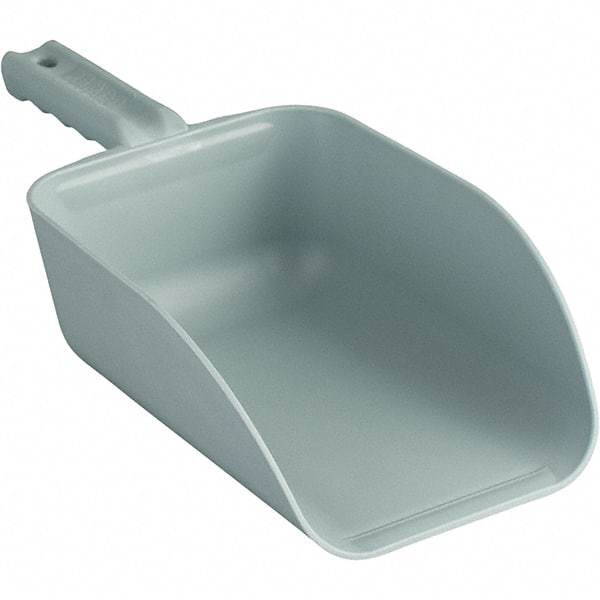 Remco - 82 oz Gray Polypropylene Flat Bottom Scoop - 5.9" Wide x 3.3" Deep Bowl, 4-1/2" Handle Length, 15.1" OAL - Industrial Tool & Supply