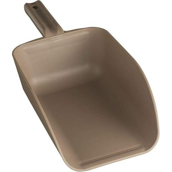 Remco - 82 oz Brown Polypropylene Flat Bottom Scoop - 5.9" Wide x 3.3" Deep Bowl, 4-1/2" Handle Length, 15.1" OAL - Industrial Tool & Supply