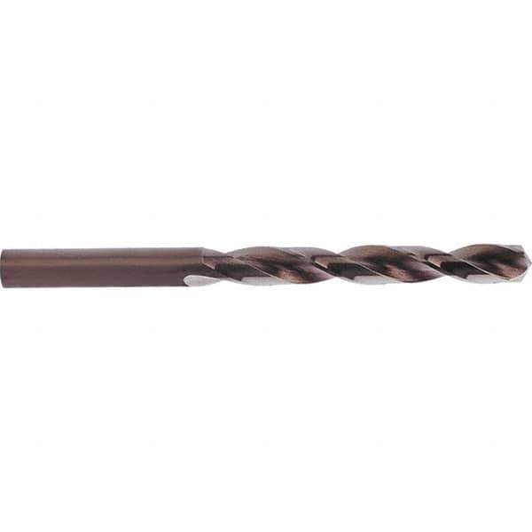 Guhring - 9.7mm 135° Cobalt Jobber Drill - Bronze Oxide Finish, Right Hand Cut, Parabolic Flute, Straight Shank, 133mm OAL, Split Point - Industrial Tool & Supply