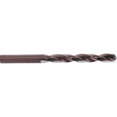 Guhring - 6.6mm 135° Cobalt Jobber Drill - Bronze Oxide Finish, Right Hand Cut, Parabolic Flute, Straight Shank, 101mm OAL, Split Point - Industrial Tool & Supply