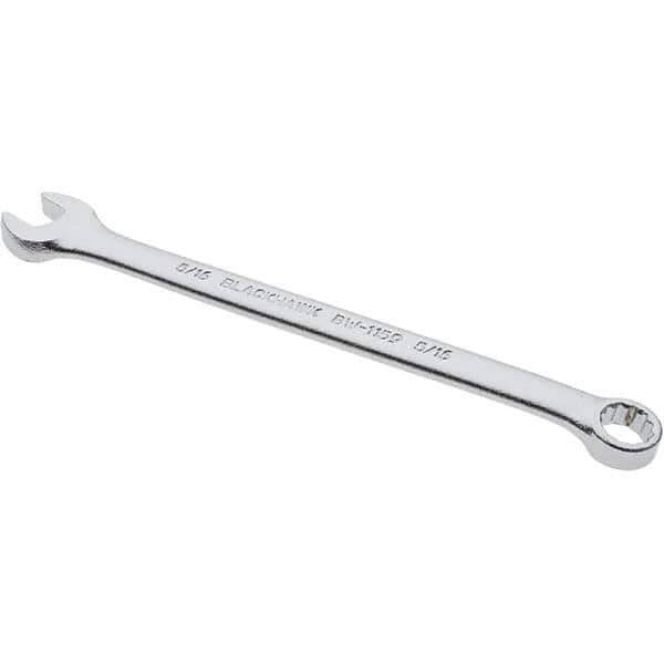 Blackhawk by Proto - 5/16" 12 Point Offset Combination Wrench - 15° Offset Angle, 11" OAL, Steel, Satin Finish - Industrial Tool & Supply