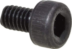 Value Collection - M2.5x0.45 Metric Coarse Hex Socket Drive, Socket Cap Screw - Grade 12.9 Alloy Steel, Black Oxide Finish, Fully Threaded, 4mm Length Under Head - Industrial Tool & Supply