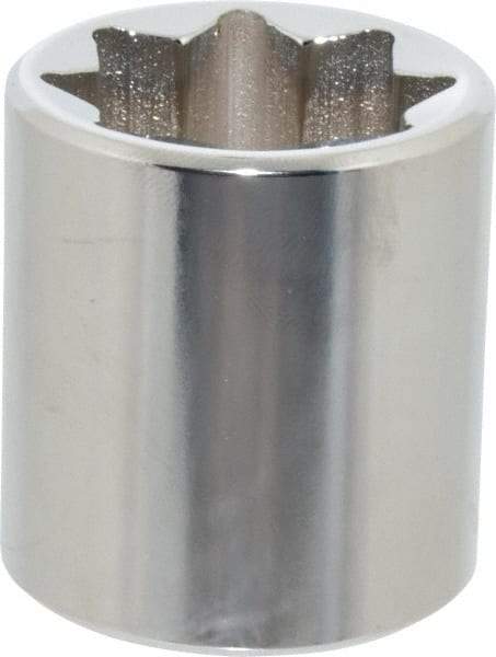 Proto - 7/8", 1/2" Drive, Standard Hand Socket - 8 Points, 1-5/8" OAL, Alloy Steel, Chrome Finish - Industrial Tool & Supply