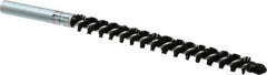 Schaefer Brush - 4" Brush Length, 3/8" Diam, Nylon Single Stem, Single Spiral Condenser Tube Brush - 6-1/4" Long, Nylon, 12-24 Female Connection - Industrial Tool & Supply