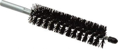 Schaefer Brush - 4" Brush Length, 1" Diam, Nylon Single Stem, Single Spiral Condenser Tube Brush - 6-1/4" Long, Nylon, 12-24 Female Connection - Industrial Tool & Supply