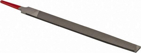 Simonds File - 8" Long, Smooth Cut, Mill American-Pattern File - Single Cut, Tang - Industrial Tool & Supply