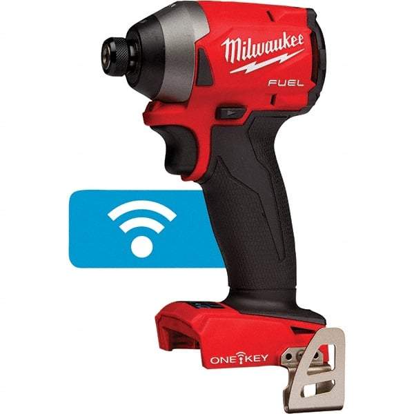 Milwaukee Tool - 18 Volt, 1/4" Drive, 167 Ft/Lb Torque, Cordless Impact Driver - Pistol Grip Handle, 3600 RPM, Lithium-Ion, Bare Tool - Industrial Tool & Supply