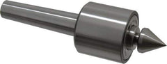 Riten - MT3 Taper Shank, 2-1/8" Head Diam Live Center - 5,000 Max RPM, 2" Head Length, 1" Point Diam, 1/4" Point Len, 350 Lb Max Workpc, 2" OAL, Male Point - Industrial Tool & Supply