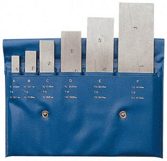 PEC Tools - 3/8 to 2-1/4 Inch Adjustable Parallel Set - Includes Vinyl Pouch, 6 Pieces - Industrial Tool & Supply
