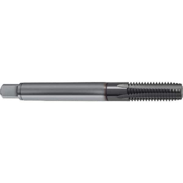 Guhring - M12x1.50 Metric 5 Flute 6HX Plug Spiral Flute Tap - Solid Carbide, TiCN Finish, 100mm OAL, Right Hand Flute, Right Hand Thread, D4/D5, Series 1161 - Industrial Tool & Supply