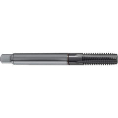 Guhring - M12x1.50 Metric 5 Flute 6HX Plug Spiral Flute Tap - Solid Carbide, TiCN Finish, 100mm OAL, Right Hand Flute, Right Hand Thread, D4/D5, Series 1161 - Industrial Tool & Supply