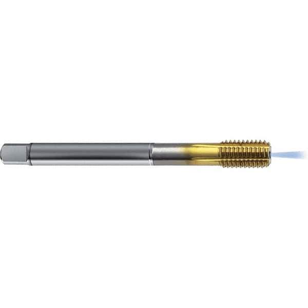 Guhring - 3/8-24 UNF 2BX H7/H8 Thread Limit Bottoming Thread Forming Tap - High Speed Steel, TiCN Finish, 3.543" OAL, Right Hand Thread, Series 4382 - Industrial Tool & Supply