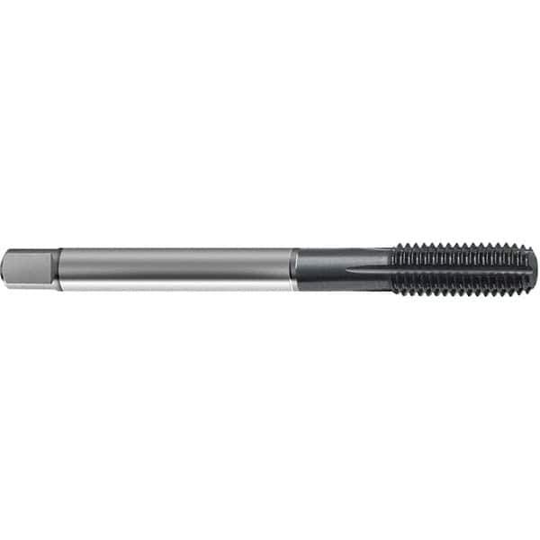 Guhring - 1/4-28 UNF 2BX H6/H7 Thread Limit Modified Bottoming Thread Forming Tap - High Speed Steel, TiCN Finish, 3.15" OAL, Right Hand Thread, Series 4378 - Exact Industrial Supply