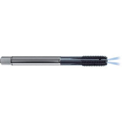Guhring - #10-32 UNF 2BX H5/H6 Thread Limit Modified Bottoming Thread Forming Tap - High Speed Steel, TiCN Finish, 2.756" OAL, Right Hand Thread, Series 4380 - Exact Industrial Supply
