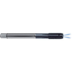 Guhring - 5/16-18 UNC 2BX H8/H9 Thread Limit Modified Bottoming Thread Forming Tap - High Speed Steel, TiCN Finish, 3.543" OAL, Right Hand Thread, Series 4379 - Exact Industrial Supply