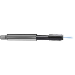 Guhring - 5/16-18 UNC 2BX 3 Flute TiCN Finish High Speed Steel Straight Flute Standard Hand Tap - Modified Bottoming, Right Hand Thread, 3.5433" OAL, H5/H6 Limit, Through Coolant - Exact Industrial Supply