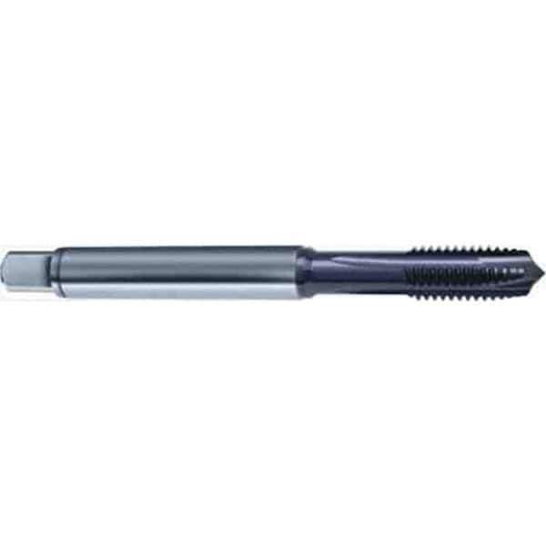 Guhring - M16x2.00 Metric 6HX 4 Flute TiAlN Finish High Speed Steel Straight Flute Standard Hand Tap - Plug, Right Hand Thread, 110mm OAL, D7/D8 Limit - Exact Industrial Supply