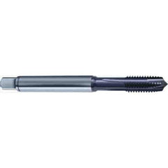 Guhring - M16x2.00 Metric 6HX 4 Flute TiAlN Finish High Speed Steel Straight Flute Standard Hand Tap - Plug, Right Hand Thread, 110mm OAL, D7/D8 Limit - Exact Industrial Supply