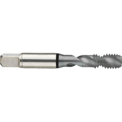 Guhring - 4-48 UNF 2 Flute 2B Modified Bottoming Spiral Flute Tap - High Speed Steel, MolyGlide Finish, 2.205" OAL, Right Hand Flute, Right Hand Thread, H2/H3, Series 3971 - Exact Industrial Supply