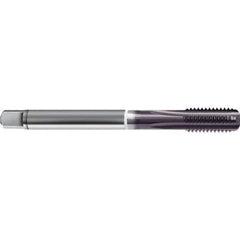 Guhring - M12x1.50 Metric 6HX 4 Flute TiAlN Finish High Speed Steel Straight Flute Standard Hand Tap - Modified Bottoming, Right Hand Thread, 100mm OAL, D5/D6 Limit - Exact Industrial Supply