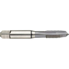 Guhring - 4-40 UNC 2 Flute 2B Modified Bottoming Spiral Flute Tap - High Speed Steel, MolyGlide Finish, 2.205" OAL, Right Hand Flute, Right Hand Thread, H2/H3, Series 3967 - Exact Industrial Supply