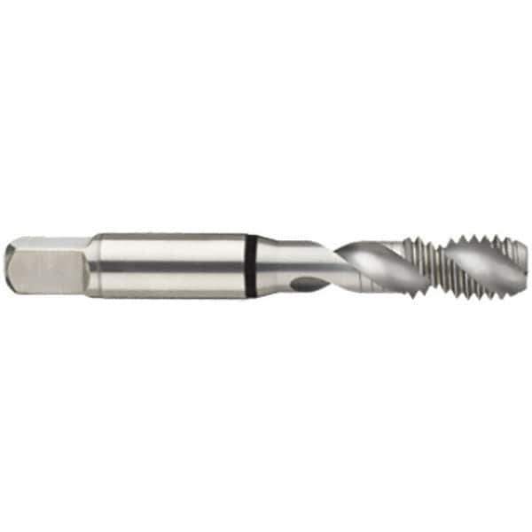 Guhring - 4-48 UNF 2 Flute 2B Modified Bottoming Spiral Flute Tap - High Speed Steel, Bright Finish, 2.205" OAL, Right Hand Flute, Right Hand Thread, H2/H3, Series 3932 - Exact Industrial Supply