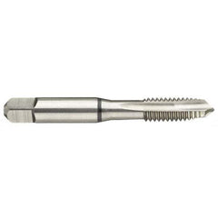 Guhring - #4-48 UNF 2B 2 Flute Bright Finish High Speed Steel Straight Flute Standard Hand Tap - Plug, Right Hand Thread, 2.205" OAL, H2/H3 Limit - Exact Industrial Supply