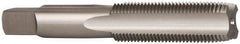 OSG - 3/4-16 UNF 3B 4 Flute Bright Finish High Speed Steel Straight Flute Standard Hand Tap - Plug, Left Hand Thread, 4-1/4" OAL, 2" Thread Length, H3 Limit, Oversize - Exact Industrial Supply