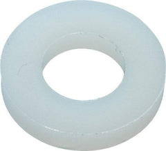 Made in USA - 1/4" Screw, Grade 6/6 Nylon Standard Flat Washer - 6.53mm ID x 1" OD, 2.36mm Thick - Industrial Tool & Supply