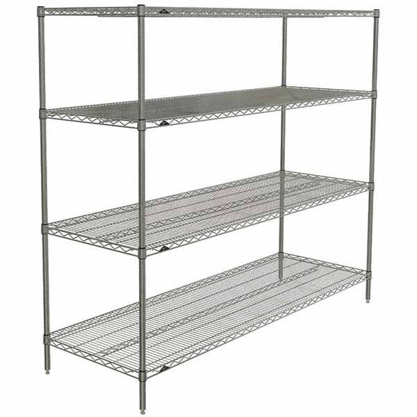 Metro - 2,000 Lb Capacity 4 Shelf Wire Shelving - Starter Unit - Industrial Tool & Supply